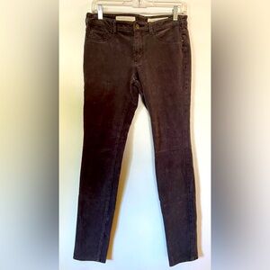 ANTHRO⭐️ Pilcro brown mini corduroy stretch pants serif size 28